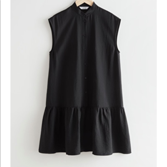 Voluminous Buttoned Midi Dress 